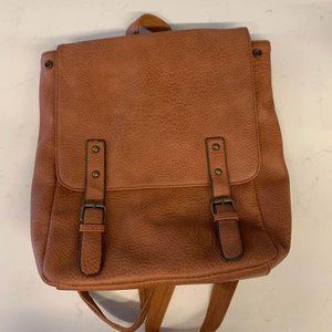 Faux Leather Backpack